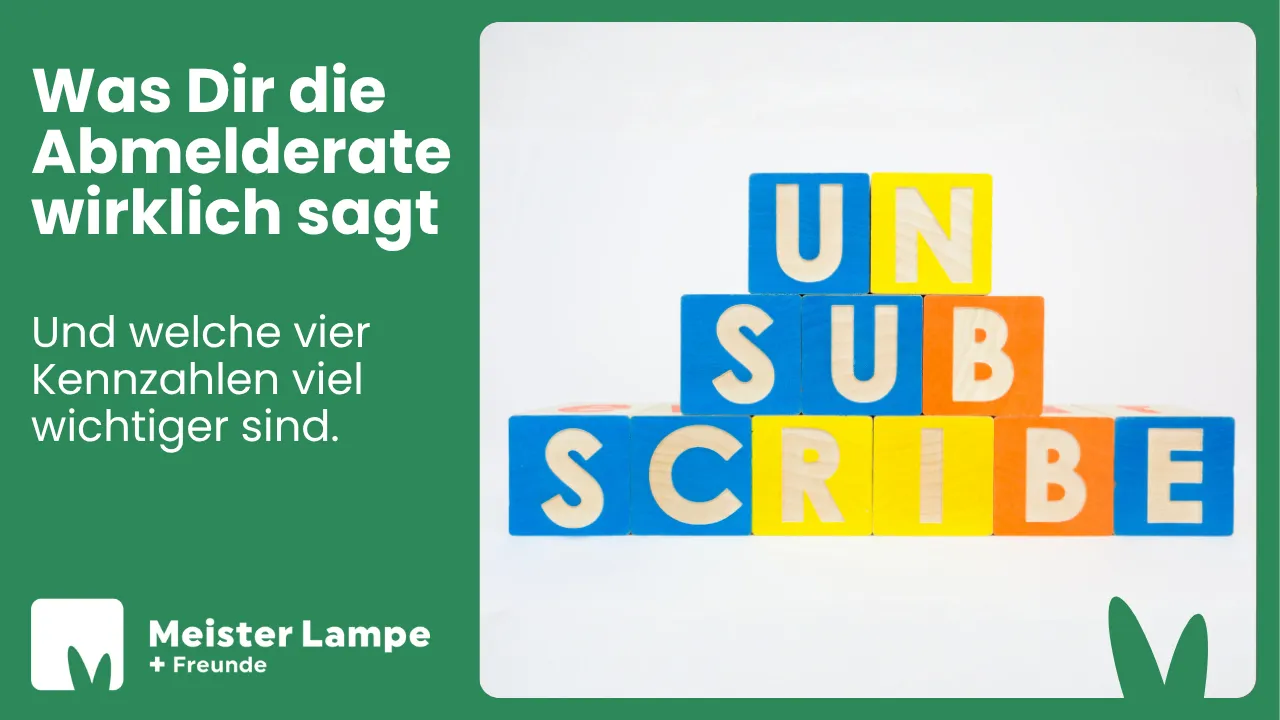 Symbolbild zum Thema Abmelderate und engagierte Zielgruppengröße richtig bewerten